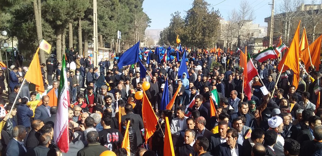 راهپیمایی ۲۲ بهمن در کوهدشت برگزار شد
